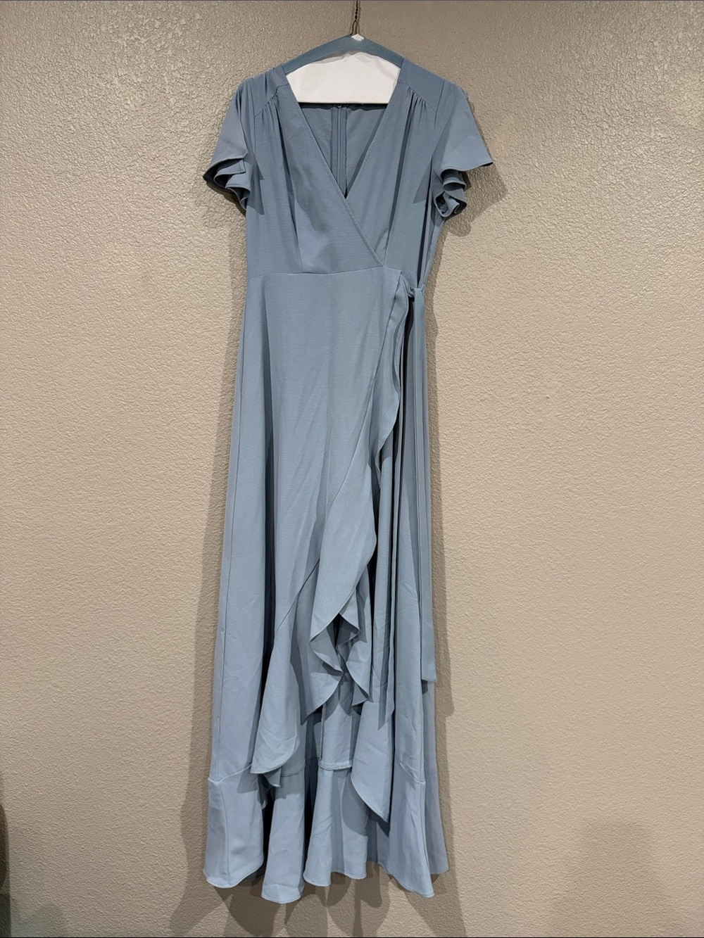 Altar'd State Powder Blue Wrap Maxi Dress